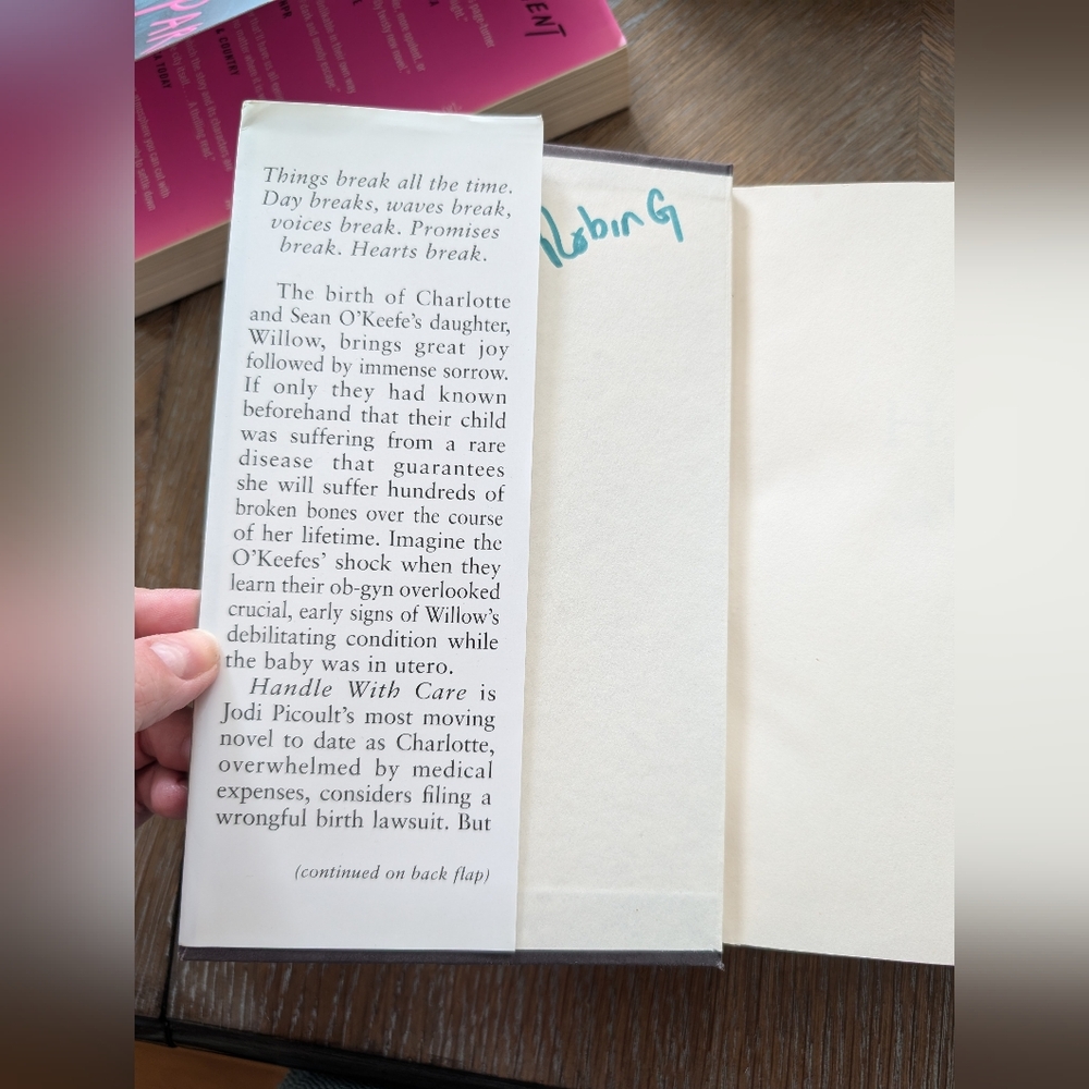 Jodi Picoult 'Handle With Care' Hardcover Book - Picture 2 of 4